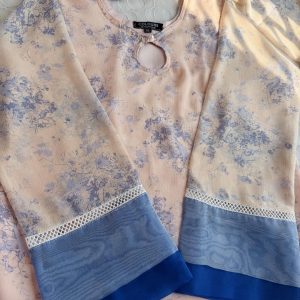 peachy lavender kurti
