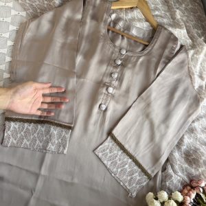 Ivory brown Kurti