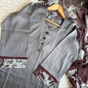 silver coffee kurti
