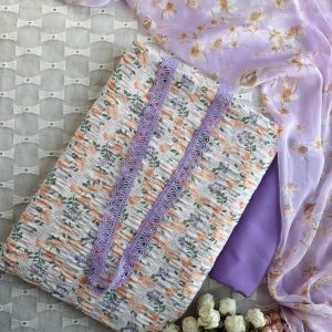 peach flower print