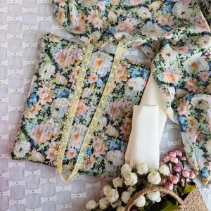 floral crepe jorjet