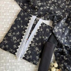 Blacky floral jorjet
