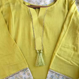lemonish plain kurti