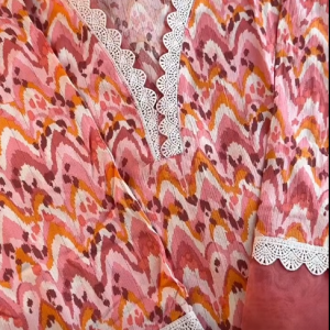 sunset lace kurti
