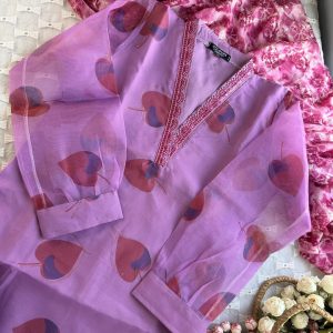 red purple kurti