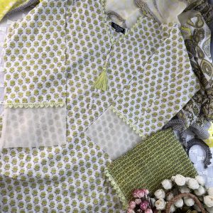 Lemon floral joypuri 3pc