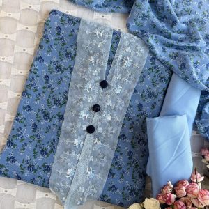 powder blue georgette
