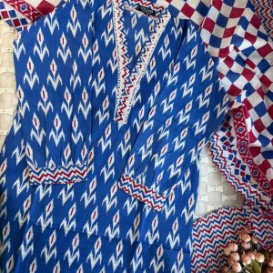 Blue batik print 3 pc