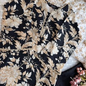 Goldenish Flower Kurti