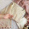 Beige Chikankari Kurti