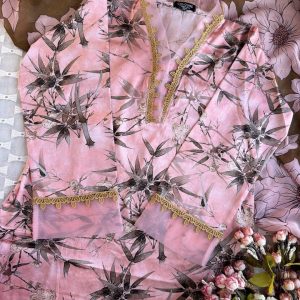pink ash leaf kurti