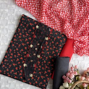 black red flower