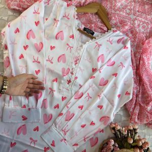 white pookie love kurti