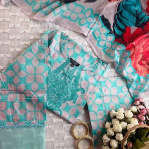 aqua blue 3 pc