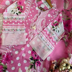 pink white 3 pc