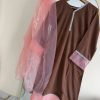 brown stone lace 3 pc
