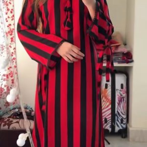 black & red stripe co-ords