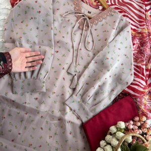 Pastel Rose Georgette Kurti