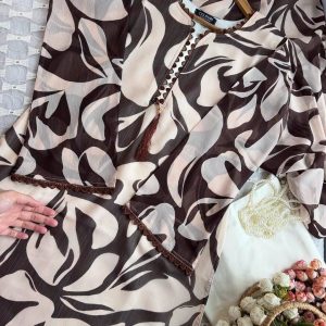 Cocoa floral kurti