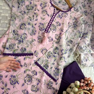 lavender rose kurti