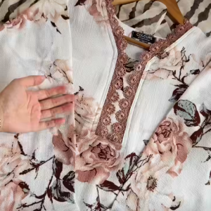 Shada dusty golap kurti