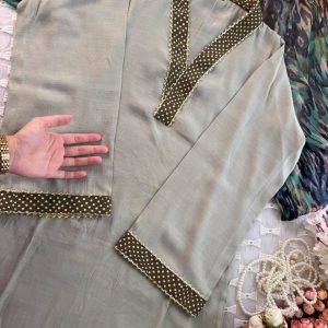 watery grey kurti