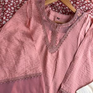 Rosewood Organza Kurti