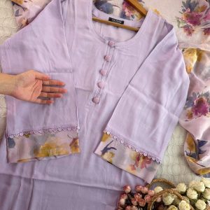 Light Lavender  Kurti