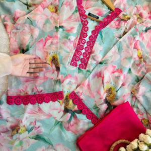 Mint Peony Kurti